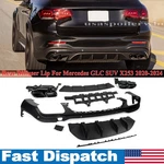 Set W/a Line Rear Diffuser Round Exhaust Tip For Mercedes Glc Suv X253 2020-24. Fixed Price $320.12.