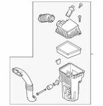 Oem New 11-13 Ford Fiesta Hatchback Sedan Air Cleaner Filter Assembly BE8Z9600A. Fixed Price $320.24.