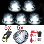 5X Roof Cab Marker Lens+wiring Pack+bright White 5730 Light Bulbs For Chevrolet. Fixed Price $18.88.