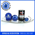 Sinister Diesel Blue External Oil Filter System Ford Powerstroke 2003-2007 6.0L. Fixed Price $699.99.