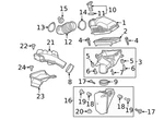 Genuine Honda Engine Air Intake Resonator Insulator 17212-P2J-J00. Fixed Price $5.28.