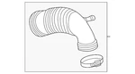 Genuine Audi Intake Pipe 06M-129-629-C. Fixed Price $99.71.