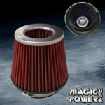 Universal 4" Inch Chrome Inlet Jdm Short Ram/turbo Air Flow Red Intake Filter. Fixed Price $17.24.