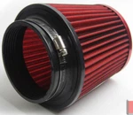 3" Universal High Flow Short Ram Cold Intake Round Cone Air Filter Red. Fixed Price $14.95.