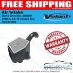 Volant 01-04 Sierra Silverado 2500HD 3500 6.6 V8 Closed Box Air Intake 15866. Fixed Price $385.99.