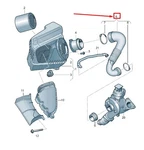 New Audi A6 Avant C7 Engine Air Intake Hose 4G0129615E Original. Fixed Price $280.00.