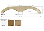 Icon 01672 Fender Skirt Tandem For Keystone Rvs FS774 Taupe. Fixed Price $168.36.