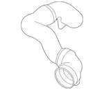 Genuine Bmw Upper Hose 11-53-8-074-110. Fixed Price $264.00.