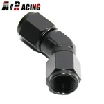 Emusa Black AN6 Female To 6AN AN-6 Flare 45DEGREE Swivel Fitting Adapter. Fixed Price $12.99.
