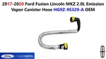 2017-2020 Ford Fusion Lincoln Mkz 2.0L Emission Vapor Canister Hose HG9Z-9S329-A. Fixed Price $60.00.