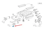 Mercedes-benz Slk R171 Amg Air Filter Housing Left Hose A1130942982. Fixed Price $161.47.