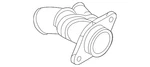 Genuine Audi Lower Hose Adapter 06M-121-132-B. Fixed Price $51.36.