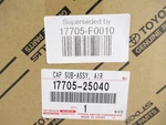 Genuine Oem Toyota 17705-F0010 Air Cleaner Housing Cover 18-22 Avalon Camry RAV4. Fixed Price $119.75.