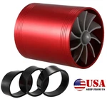 Air Intake Engine Turbonator Dual Turbine Supercharger Gas Fan. Fixed Price $17.19.