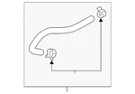 Genuine Mazda Vacuum Hose PEAR-20-370. Fixed Price $35.15.