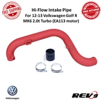 REV9 Hi-flow Intake Pipe Wrinkle Red For Volkswagen Golf MK6 EA113 2.0T Turbo. Fixed Price $194.00.