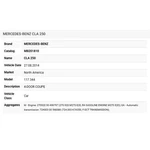2014 Mercedes-benz CLA250 Purge Line A2464700664. Fixed Price $49.99.