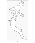 Genuine Ford Turbocharger Inlet Hose HL3Z-9C623-A. Fixed Price $466.18.