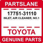 17751-31110 Toyota Oem Genuine Inlet, Air Cleaner, NO.1. Fixed Price $74.23.