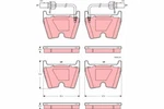 Trw GDB1507 Brake Pad Set, Disc For Audi, Lamborghini, Vw. Fixed Price $108.45.