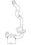Genuine Audi Inter-cooler Hose 4K0-145-673-AJ. Fixed Price $173.97.