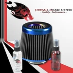 3" Reusable High Flow Performance Cold Air Intake Filter Kit Black Ram. Fixed Price $44.99.