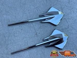 2014-2019 Chevy Corvette C7 Chrome Front Left & Right Fender Emblem Oem 14-19. Fixed Price $30.00.