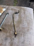 Mercedes OM617 OM616 Hard Fuel Injector Line #4. Fixed Price $21.00.