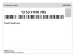 Genuine Bmw Fuel Feed Line 13-53-7-810-785 New. Fixed Price $304.56.