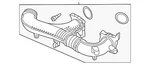 Genuine Audi Intake Pipe 0P2-129-606-L. Fixed Price $149.15.