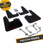 Rally Armor MF15-UR-BLK/RD Black/red Mud Flaps For 2011-2014 Subaru Wrx Hatch. Fixed Price $181.50.