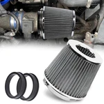 Universal Clamp-on Air Intake Filter, 76 89 102MM (3/3.5/4IN) Hi Color: Silver. Fixed Price $20.24.