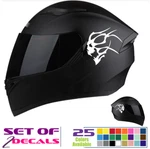Skull Tribal Helmet Decal, 2 Motorcycle Bike Stickers Kit OT18. Fixed Price $5.27.