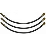 51-54 Chevrolet All Models Front Rear Drum Brake Rubber Flex Hose Line Set 3 Pc. Fixed Price $52.00.