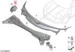 Genuine Mini Cooper Jcw One F54 ALL4 Sd Bulkhead Cowl Panel 51717363520. Fixed Price $15.96.