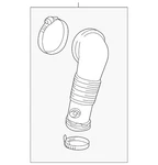 Genuine Audi Engine Air Intake Hose 06L-129-629-B. Fixed Price $98.42.