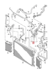 Genuine Audi Coolant Hose With Quick Release Coupling 8V0122101B. Fixed Price $121.30.