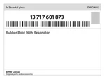 Genuine Bmw Rubber Boot With Resonator 13-71-7-601-873 New. Fixed Price $125.18.