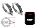 Hps 3/16" 30MM 4-PLY Silicone Intercooler Coupler Hose Black + T-bolt Clamps. Fixed Price $32.49.