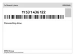 Genuine Bmw Connecting Line 11-53-1-436-122 New. Fixed Price $46.77.