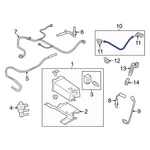 Ford Flex 2009-2012 7T4Z6758AA Pcv Valve Hose. Fixed Price $51.57.