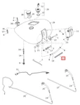 Harley Davidson Fuel Tank Insulating Pipe 62555-95. Fixed Price $16.13.