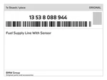 Genuine Bmw Fuel Supply Line With Sensor 13-53-8-088-944. Fixed Price $237.78.