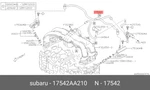 Genuine Oe Pipe Fuel Dlvy 17542AA210 For Subaru 17542-AA210. Fixed Price $65.53.