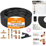 Heavy-duty 50FT Air Hose Kit With 10 Brass Fittings Perfect For Suspension. Fixed Price $36.95.