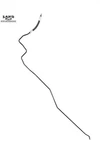 Mercedes R230 Sl-class Rear Abc Hydraulic Suspension Return Hose Line 2309970552. Fixed Price $71.99.