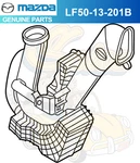 Genuine 2004-2009 MAZDA3 Engine Filter Fresh Air Duct LF50-13-201B. Fixed Price $258.80.