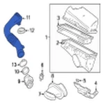 For Jaguar XK8 2001-2002 NNE3555AC Rear Engine Air Intake Hose. Fixed Price $190.01.