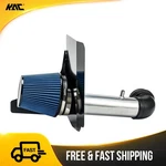 For 12-15 Chevy Camaro 3.6L 3" Cold Air Intake Kit + Blue Filter W/ Heat Shield. Fixed Price $66.11.