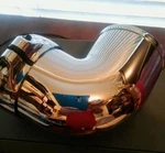 3" Chromed Abs Air Intake 90 Degree Elbow Tube W/collar Clamp Race 8698. Fixed Price $26.99.